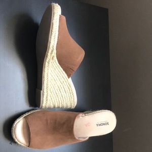 Tan Wedges worn once